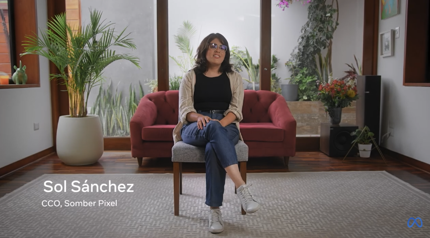 Sol Sanchez en branded content para Meta